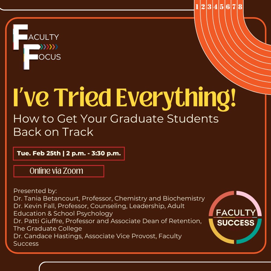 02/25/25 I've Tried Everything! How to Get Your Graduate Students Back on Track