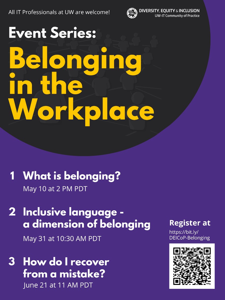 Inclusive Language - a dimension of belonging  (Belonging in the Workplace, Session 2)
