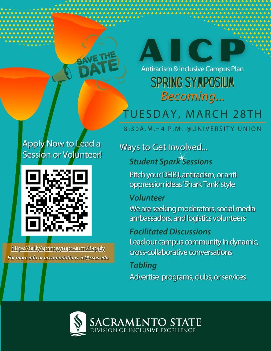 AICP Spring Symposium, Tuesday, March 28, 2023, 830am 330pm