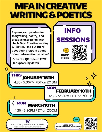 Info Session for MFA in Creative Writing and Poetics