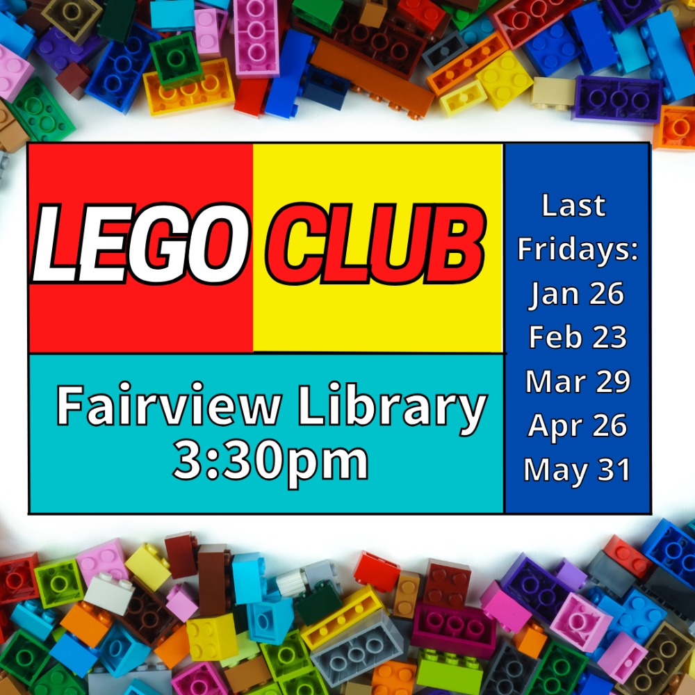 Lego Club Friday February 23 2024 3 30 4 30pm