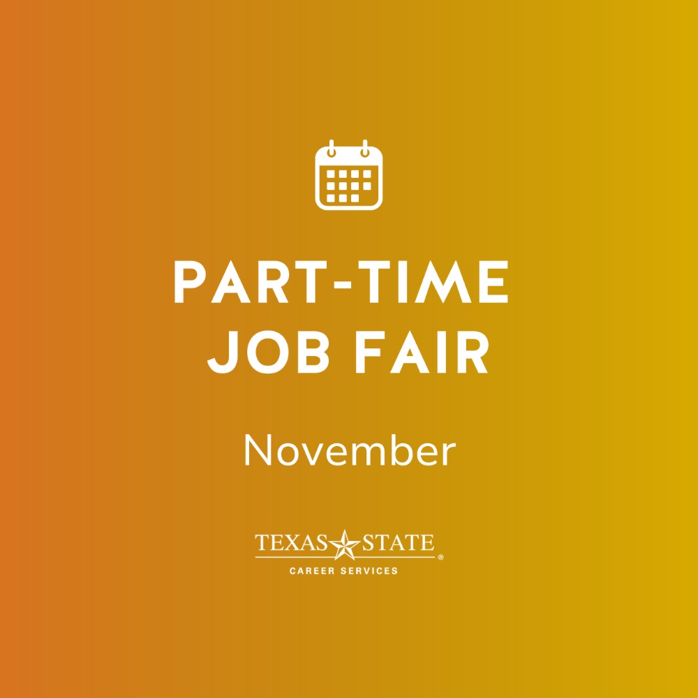 Part-Time Job Fair: November
