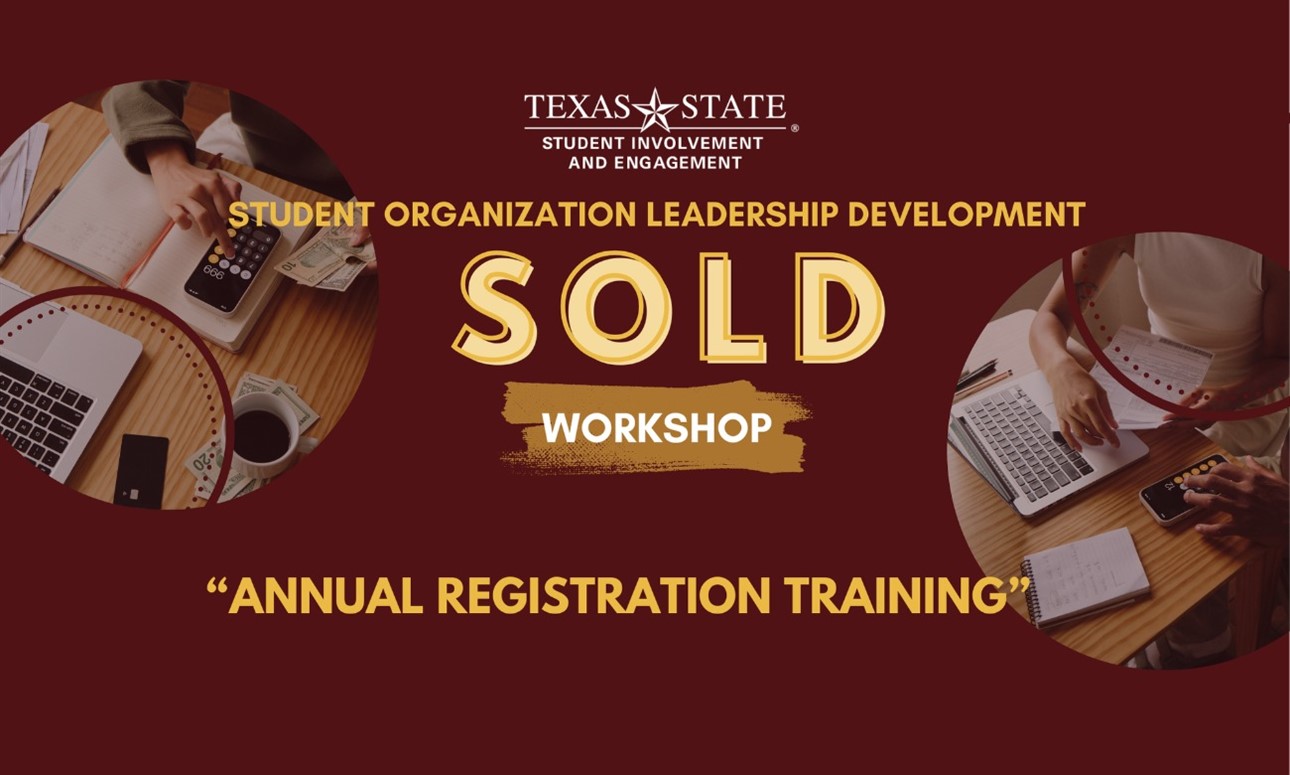 SOLD: Annual Registration Training