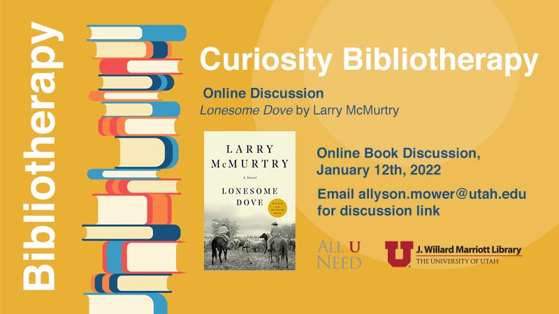 Book Discussion - "Lonesome Dove" By Larry Mcmurtry, Wednesday, January 12, 2022, 10 - 11Am - Book Discussion - "Lonesome Dove" By Larry Mcmurtry, Wednesday, January 12, 2022, 10 - 11Am - Calendar