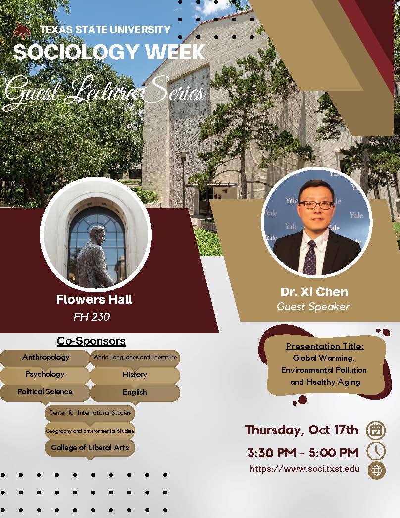 Sociology Week: Dr. Xi Chen Guest Lecture