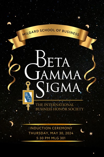 Beta Gamma Sigma Induction Ceremony (Undergraduate)