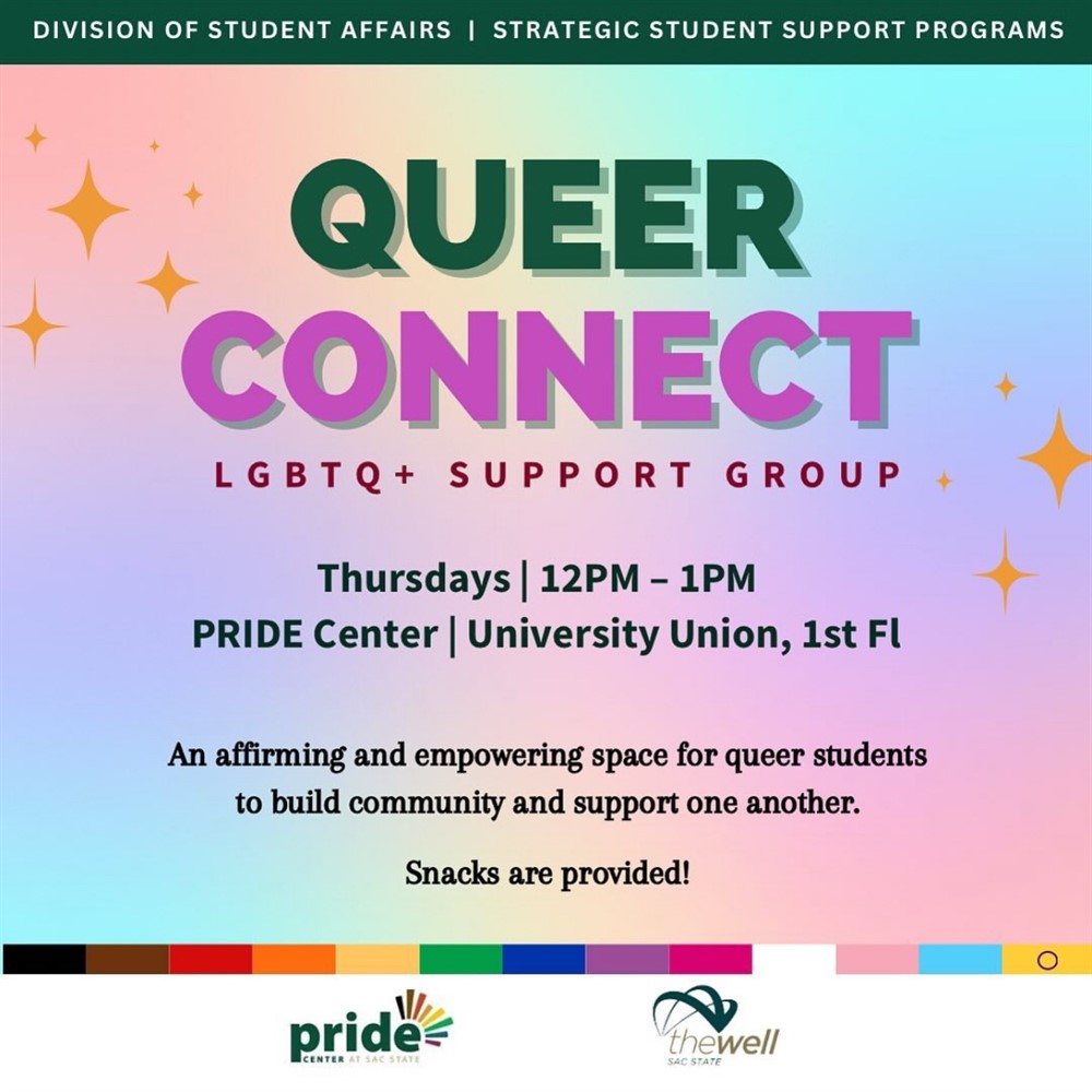 Queer Connect, Thursday, March 28, 2024, 12 1pm