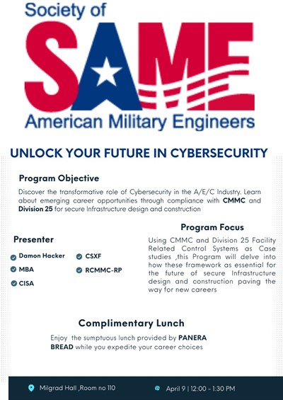 Society of American Military Engineers meeting (MLG 110)
